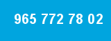965 772 78 02 965 772 78 02
